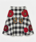 Iconola Checkers Skirt with Patches