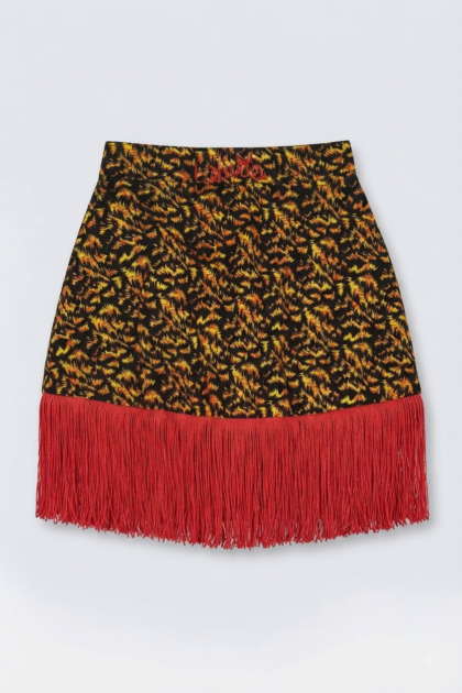 Ankara Skirt With Fringes